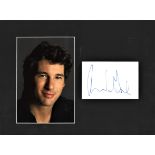 Richard Gere large signature piece mounted beside colour photo. Approx. overall size 12x15. American