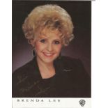 Brenda Lee signed 10x8 colour photo. American performer and the top-charting solo female vocalist of