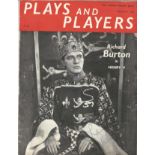 Richard Burton signed Plays and Players February 1956 theatre guide. Signed on front cover.