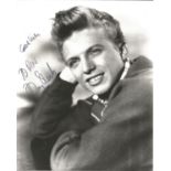 Tommy Steele signed 10x8 b/w photo. Dedicated. Good Condition. All signed items come with our