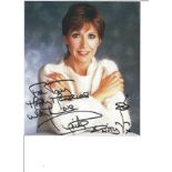 Anita Harris signed 10x8 colour photo. English actress, singer and entertainer. Dedicated. Good