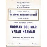 Yfrah Neman signed 1960 concert programme. Good Condition. All signed items come with our