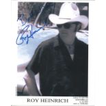 Roy Henrich signed 10x8 colour photo. country music singer and songwriter born in Houston, Texas.