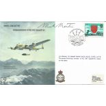 Air Marshall Sir Harold Mick Martin DSO DFC, famous Dambuster raid pilot signed B30 Avro Lancaster