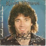 Kevin Keegan signed 45rpm record sleeve of his single Head over heels in love. The single peaked