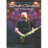 David Gilmour signed DVD sleeve of Remember that night - live at the Royal Albert Hall. Good