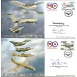 80th Ann RAF signed cover collection. Eight flown covers with some great autographs. Includes 1998