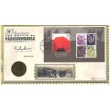 Earl Kitchener The Battle of Passchendaele 90th Anniversary coin cover. Benham official FDC PNC,