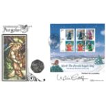 The Revd. The Lord Griffiths signed Angels coin cover. Benham official FDC PNC, with 2000 Isle of