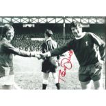 Tommy Smith Signed Liverpool Football 8x12 Photo. Good Condition. All signed items come with our