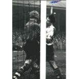 Nat Lofthouse Signed Bolton Wanderers Football 8x12 Photo. Good Condition. All signed items come