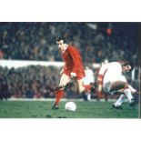 Ian Callaghan Signed Liverpool Football 8x12 Photo. Good Condition. All signed items come with our