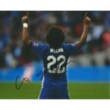 Willian Signed Chelsea Football 8x10 Photo. Good Condition. All signed items come with our