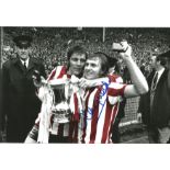 Dennis Tueart Signed 1973 Sunderland Fa Cup Football 8x12 Photo. Good Condition. All signed items
