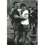 David Sadler Signed 1968 Manchester United George Best Football 8x12 Photo. Good Condition. All