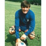 Bobby Tambling Signed Chelsea Football 8x10 Photo. Good Condition. All signed items come with our