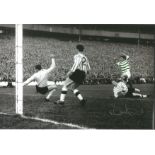 Bertie Auld Signed Celtic Lisbon Lion Football 8x12 Photo. Good Condition. All signed items come