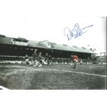 Willie Morgan Signed Manchester United Football 8x12 Photo. Good Condition. All signed items come