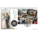 The Hon.Mrs.Margaret Rhodes signed Royal Diamond Wedding Anniversary coin cover. Benham official FDC