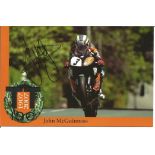 John Mcguinness signed 7x4 colour photo. English professional motorcycle racer who until early