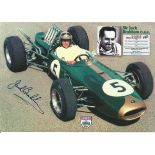 Jack Brabham signed 8x6 colour photo. (2 April 1926 - 19 May 2014) was an Australian racing driver