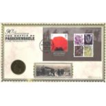 The Battle of Passchendaele 90th Anniversary coin cover. Benham official FDC PNC, with 1917 1d