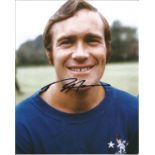 Ron Harris Signed Chelsea Football 8x10 Photo. Good Condition. All signed items come with our