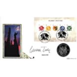 Gemma Jones signed Harry Potter coin cover. Benham official FDC PNC, with 2004 Isle of Man coin