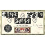 Romilly Weeks signed Royal Diamond Wedding Anniversary coin cover. Benham official FDC PNC, with