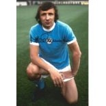 Mike Summerbee Signed Manchester City Football 8x12 Photo. Good Condition. All signed items come