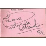 Entertainment/Sport collection Two 5x3 autograph books 31, signatures including Petula Clark, Brenda