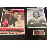 Film and TV Deborah Kerr 16x22 overall mounted signature piece including 12x9 colour Picture show