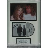 Music Robert Plant and Alison Krauss 18x14 overall professionally framed signature piece including