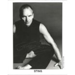 Music Sting 10x8 signed b/w photo. Gordon Matthew Thomas Sumner CBE (born 2 October 1951), known