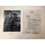 Van Heflin 14x20 overall mounted signature piece including 10x8 b/w photo, Original Theatre Guild