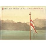 HRH The Prince of Wales watercolours hardback book signed by HRH Charles Prince of Wales attached