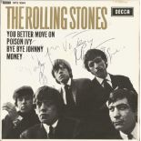Music Mick Jagger and Charlie Watts signed Rolling Stones You Better Move On, Poison Ivy, Bye Bye