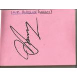 Entertainment/Sport collection 5x4 autograph book 32, signatures include David Hasselhoff, Ian