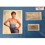 Film and TV Jamie Lee Curtis 14x20 overall mounted signature piece including 10x8 colour photo, Bank