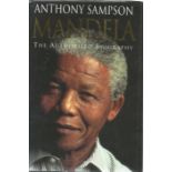 Nelson Mandela hardback book titled Mandela the Authorised biography signed by Mandela himself 18.