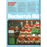 Manchester United Signed Items - A Programme For The 1977 Fa Cup Semi-Final V Leeds Signed By 11