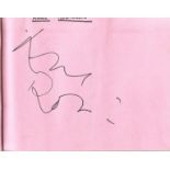TV/Entertainment autograph book. 40 signatures. Includes Emo Philipps, Anne Robinson, Paul Young,