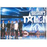 Collabro Britains Got Talent Band Signed 8x12 Photo. Good Condition. All signed items come with