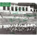 Celtic 1960s Signed Items - A Modern Glossy Book Picture Showing The Celtic Team Training On The Eve