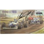 Damon Hill signed Williams Renault FW18 FDC. Good Condition. All signed items come with our