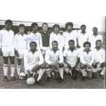 Brendon Batson, B/W Signed 12 X 8 Photo Depicting An Iconic Image Showing The Cyrille Regis X1 (