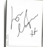 Music and Entertainment autograph book. 40 signatures. Includes Mica Paris, Sean Hughes, Paul