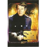 Roger Moore signed DVD insert for The Spy who loved me. Good Condition. All signed items come with