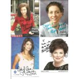 Female TV/Film 6x4 colour photo signed collection. 16 items. Some of names included are Angela