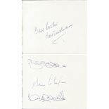 Signed Album Pages - A Lot Of Autographed Album Pages, 10 Pages In Total Including Bert Trautmann,